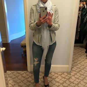 Joie 100% lamb leather jacket with free shirt!